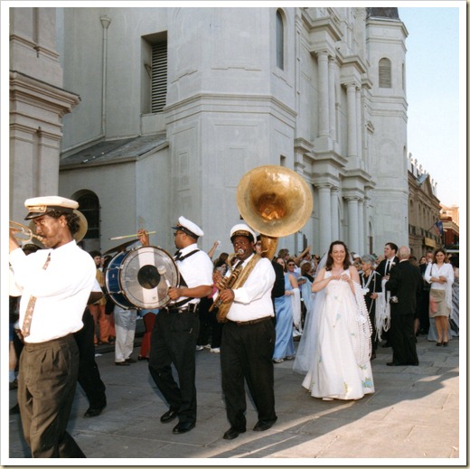 Our Second Line from St Louis Cathedral Jackson Square