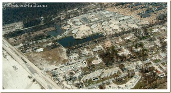 MS shoreline after Katrina (our slab is in the middle!)