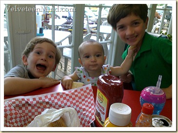 Kids at Jolly's Diner Fairhope